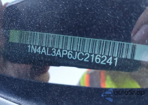 2018 Nissan Altima 2.5 Sl из США, поврежденный, VIN 1N4AL3AP6JC216241